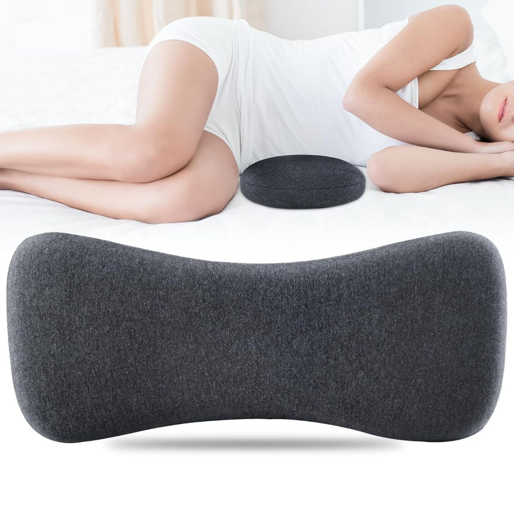 Memory Foam Lumbar Support Pillow for Sitting and Sleeping
