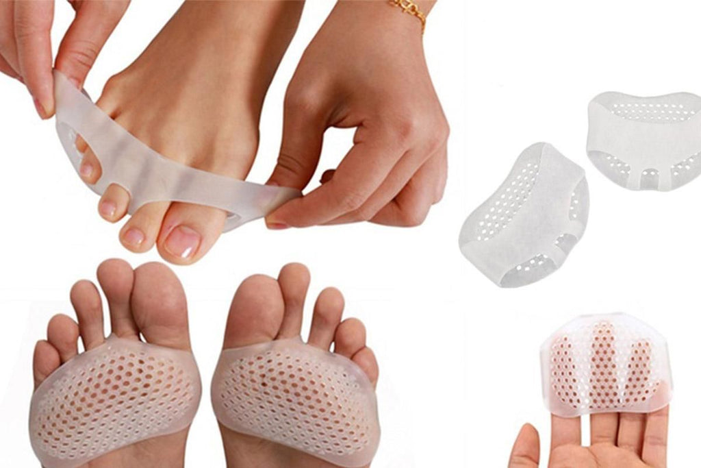 Soft Gel Metatarsal Pads and Forefoot Cushions (2 Pairs)
