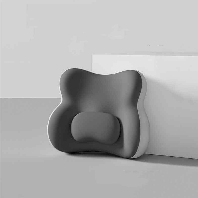 Ergonomic Contoured Lumbar Support Cushion (Two-Tone Grey)