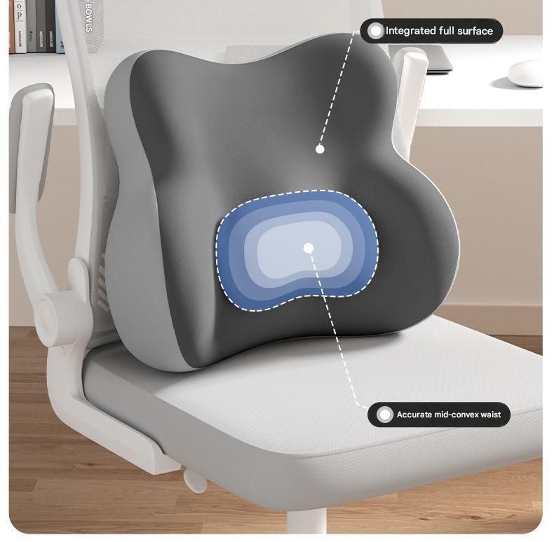 Ergonomic Contoured Lumbar Support Cushion (Two-Tone Green)