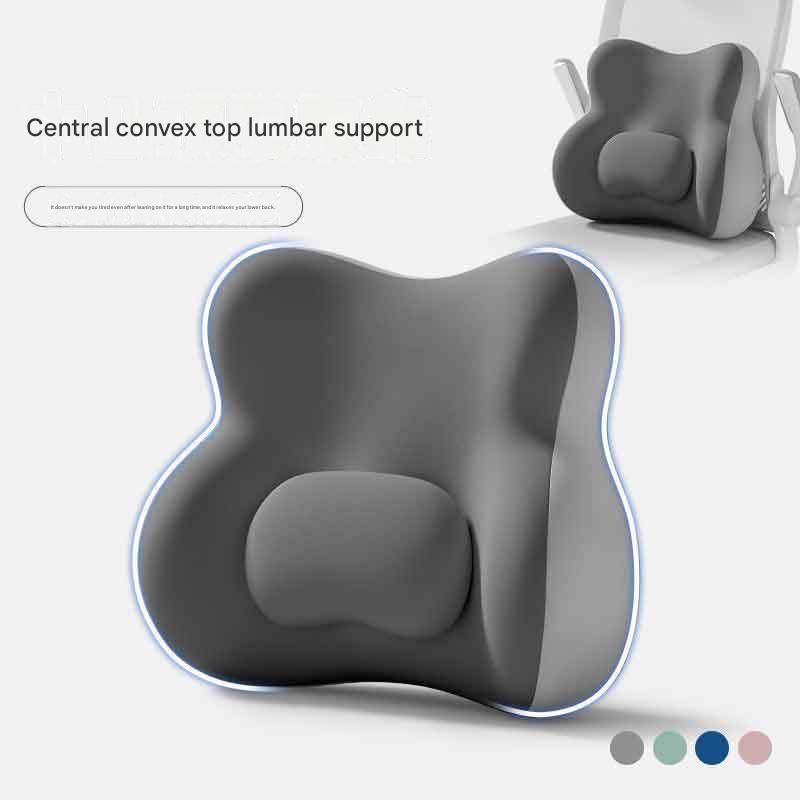 Ergonomic Contoured Lumbar Support Cushion (Blue)